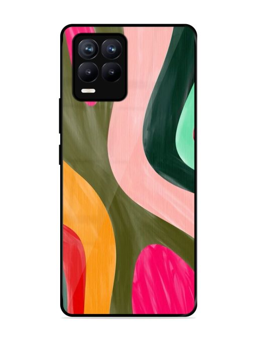 Wavy Wonderland Glossy Soft Edge Case for Realme 8 (4G) Chachhi