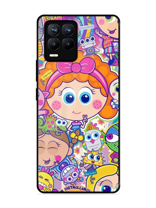 Distroller Friends Glossy Soft Edge Case for Realme 8 (4G) Chachhi