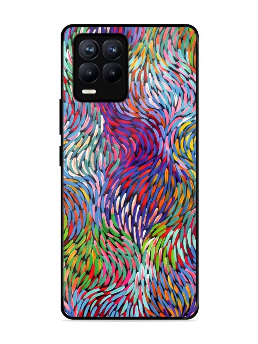 Vibrant Waves Glossy Soft Edge Case for Realme 8 (4G) Chachhi