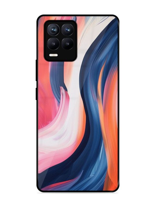 Whirling Hues Glossy Soft Edge Case for Realme 8 (4G) Chachhi