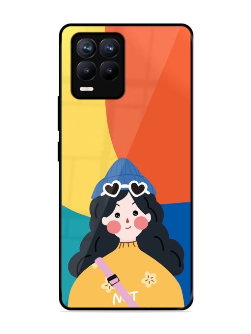 Colorful Vibes Glossy Soft Edge Case for Realme 8 (4G) Chachhi