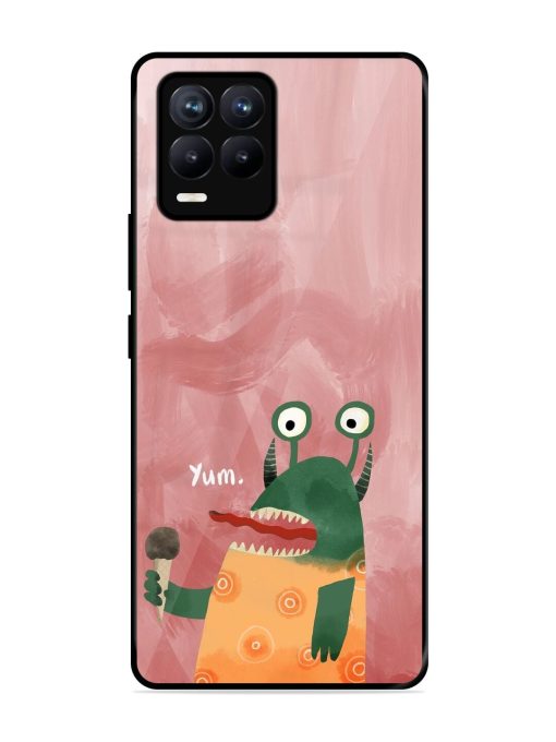 Hungry Monster Glossy Soft Edge Case for Realme 8 (4G) Chachhi