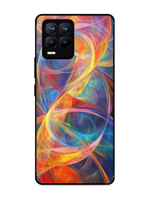 Cosmic Currents Glossy Soft Edge Case for Realme 8 (4G) Chachhi