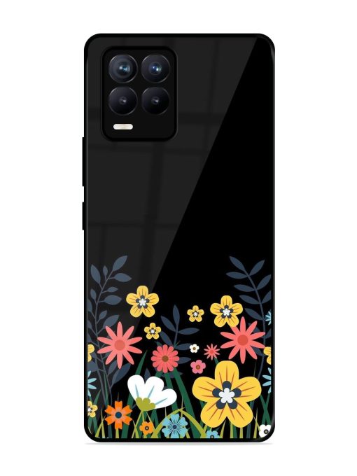 Floral Night Sky Glossy Soft Edge Case for Realme 8 (4G) Chachhi