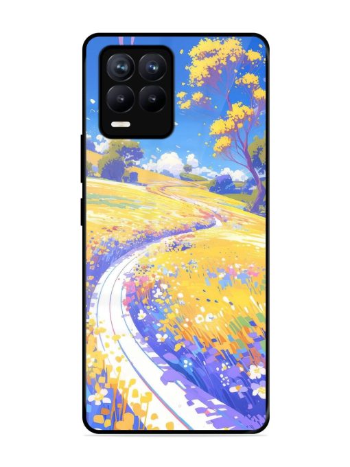 Vibrant Spring Meadow Glossy Soft Edge Case for Realme 8 (4G) Chachhi