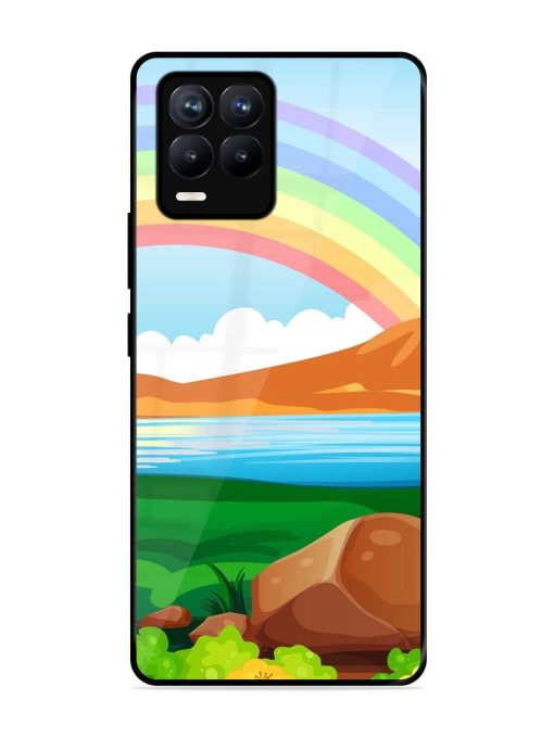 Rainbow Over The Lake Glossy Soft Edge Case for Realme 8 (4G)