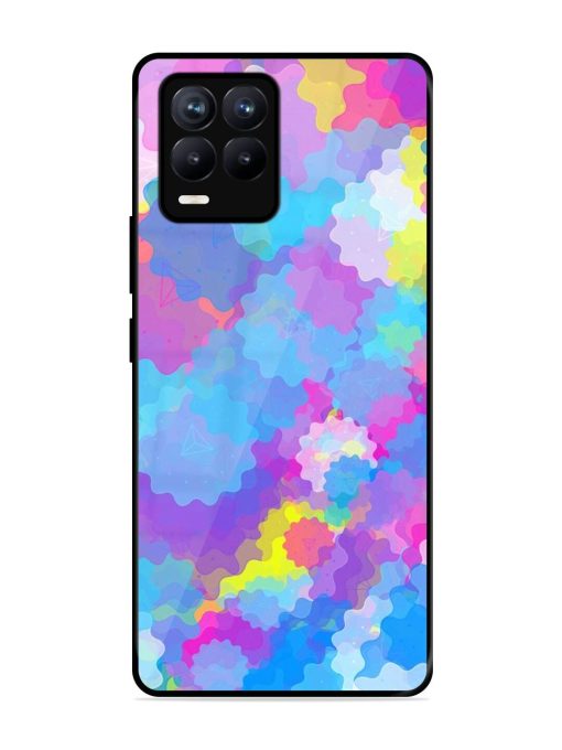 Psychedelic Cloud Burst Glossy Soft Edge Case for Realme 8 (4G) Chachhi