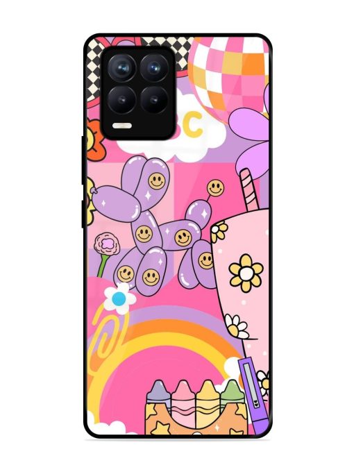 Whimsical Y2K Chaos Glossy Soft Edge Case for Realme 8 (4G) Chachhi