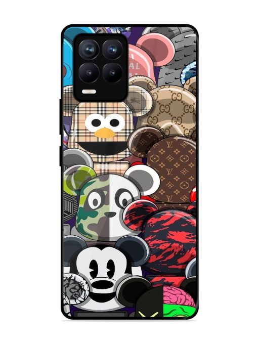 Streetwear Bearbrick Extravaganza Glossy Soft Edge Case for Realme 8 (4G) Chachhi