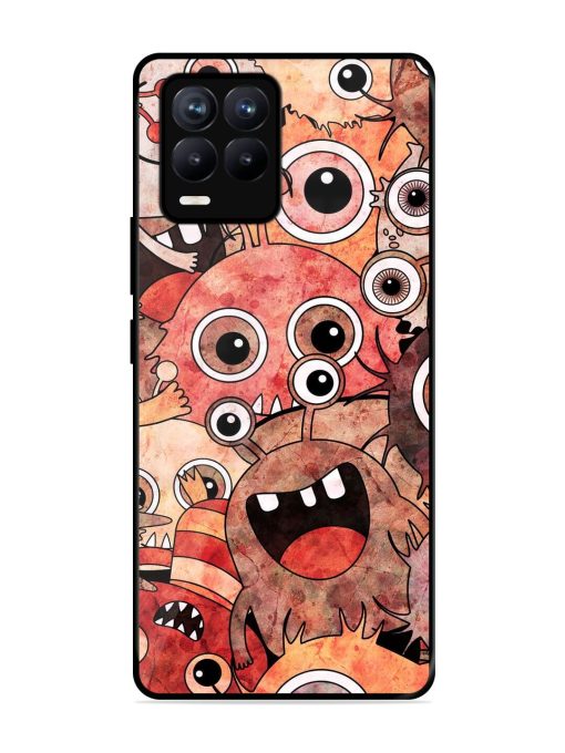 Monster Mash Glossy Soft Edge Case for Realme 8 (4G) Chachhi