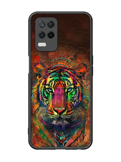 Cosmic Tiger Glossy Soft Edge Case for Realme 8 (5G) Chachhi