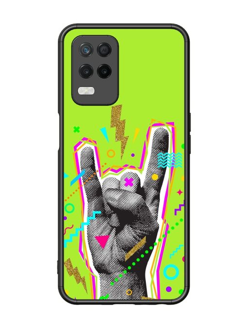 Neon Rock Glossy Soft Edge Case for Realme 8 (5G) Chachhi