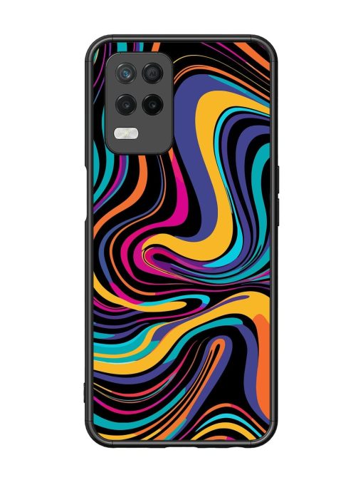 Psychedelic Swirl Glossy Soft Edge Case for Realme 8 (5G) Chachhi