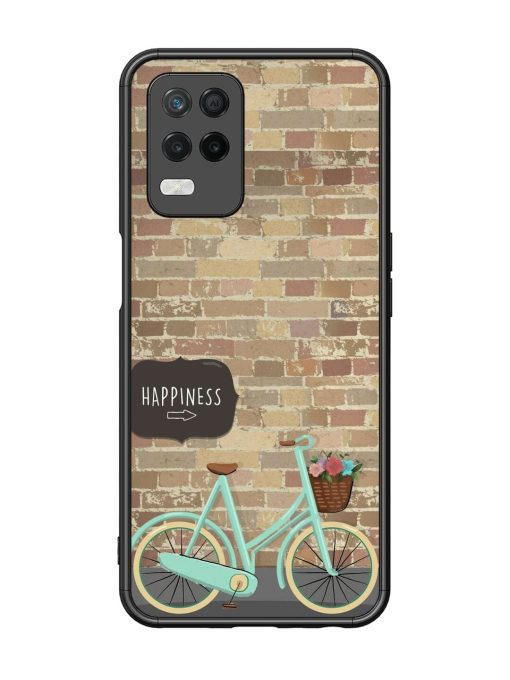 Pedaling Towards Happiness Glossy Soft Edge Case for Realme 8 (5G) Chachhi