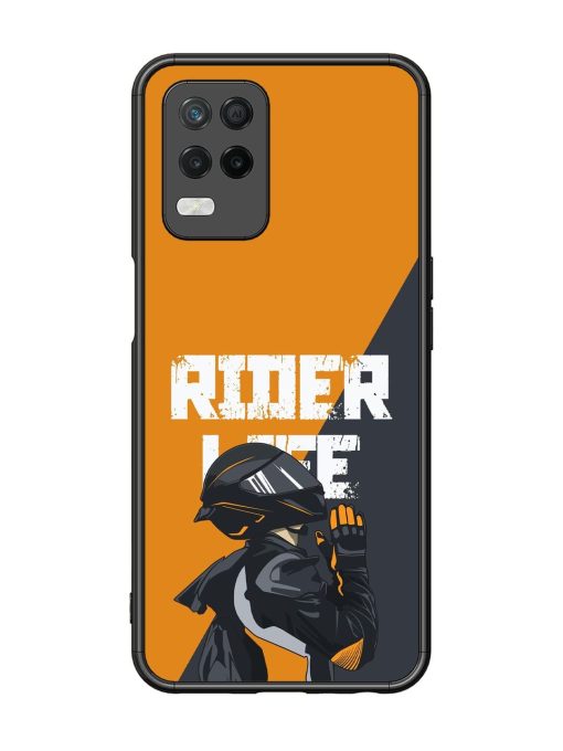 Ride Never Ends Glossy Soft Edge Case for Realme 8 (5G) Chachhi