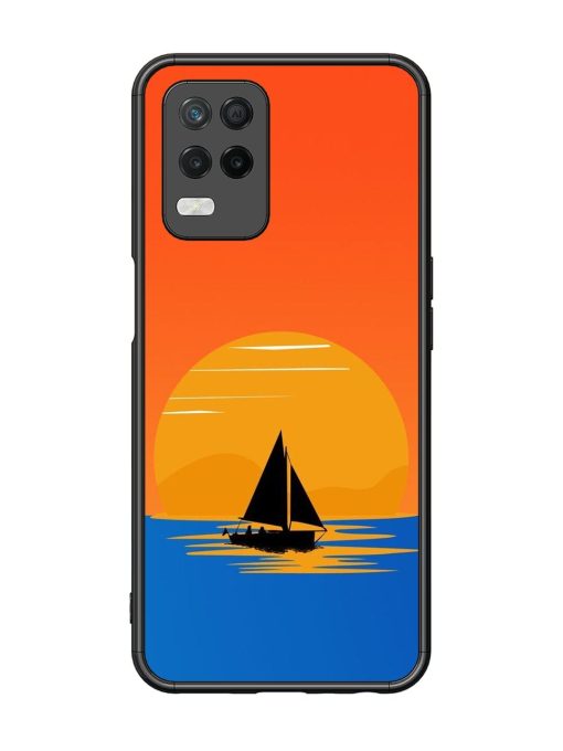 Sunset Sail Glossy Soft Edge Case for Realme 8 (5G) Chachhi