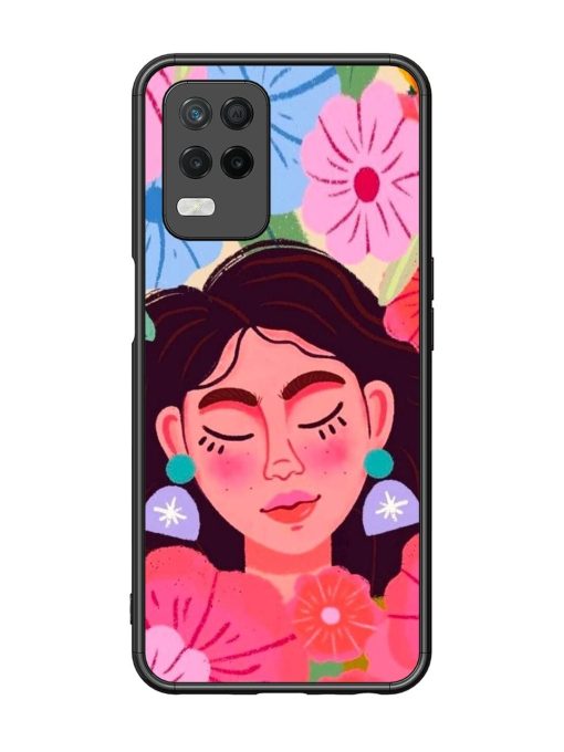 Blooming Serenity Glossy Soft Edge Case for Realme 8 (5G) Chachhi