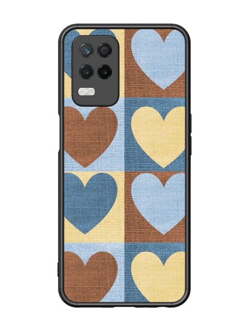 Hearts On Canvas Glossy Soft Edge Case for Realme 8 (5G) Chachhi