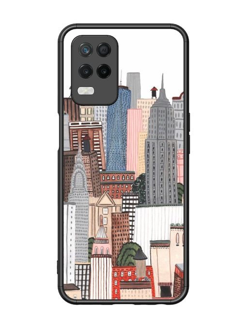 Cityscape Dreams Glossy Soft Edge Case for Realme 8 (5G) Chachhi