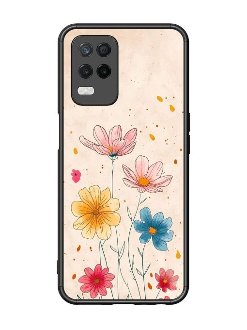 Delicate Bloom Glossy Soft Edge Case for Realme 8 (5G)