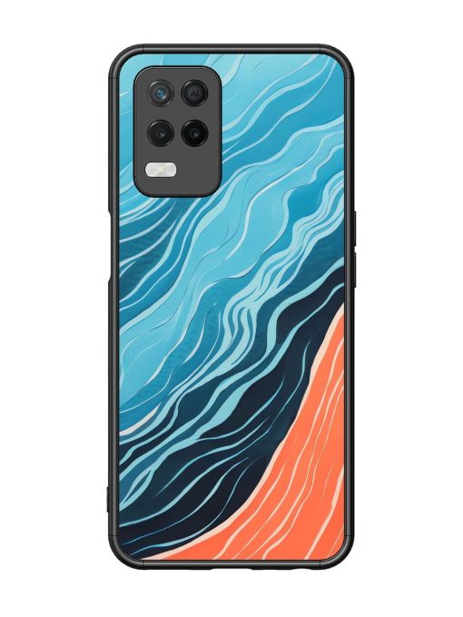 Oceanic Divide Glossy Soft Edge Case for Realme 8 (5G) Chachhi