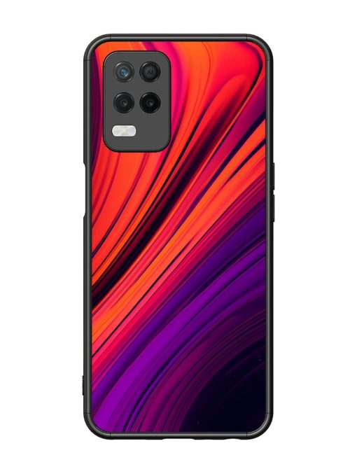 Crimson Curls Glossy Soft Edge Case for Realme 8 (5G) Chachhi