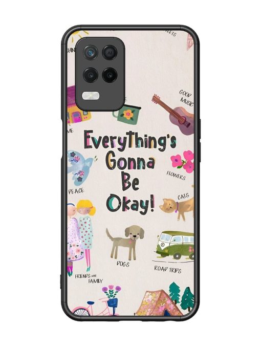 Sunshine And Smiles Glossy Soft Edge Case for Realme 8 (5G) Chachhi