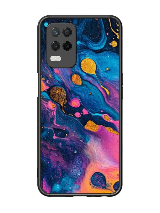 Cosmic Swirl Glossy Soft Edge Case for Realme 8 (5G) Chachhi