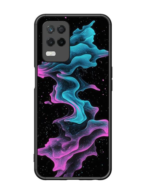 Cosmic Currents Glossy Soft Edge Case for Realme 8 (5G) Chachhi