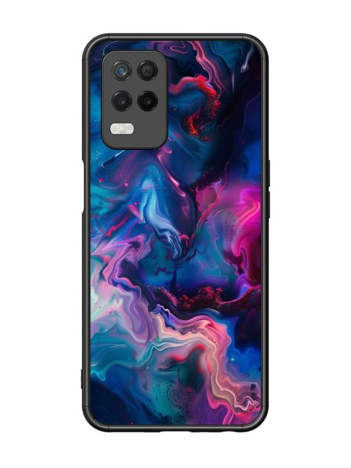 Cosmic Swirl Glossy Soft Edge Case for Realme 8 (5G) Chachhi