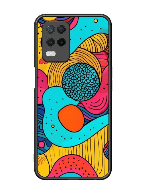 Psychedelic Patterns Glossy Soft Edge Case for Realme 8 (5G) Chachhi