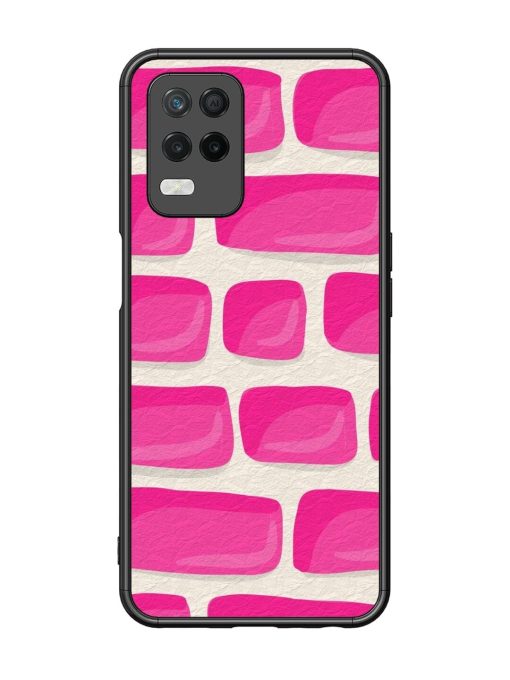 Pink Brick Wall Glossy Soft Edge Case for Realme 8 (5G) Chachhi