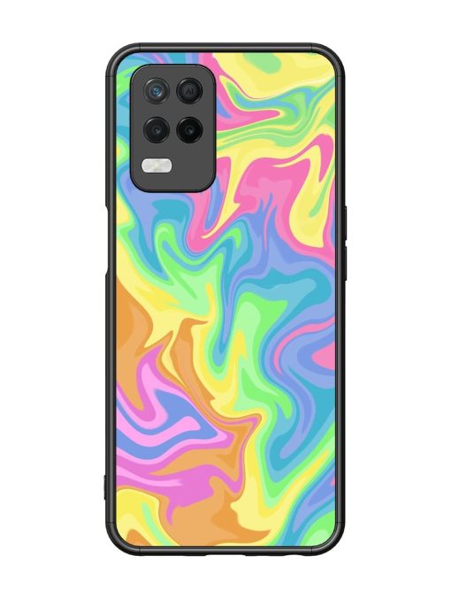 Whimsical Swirl Glossy Soft Edge Case for Realme 8 (5G) Chachhi