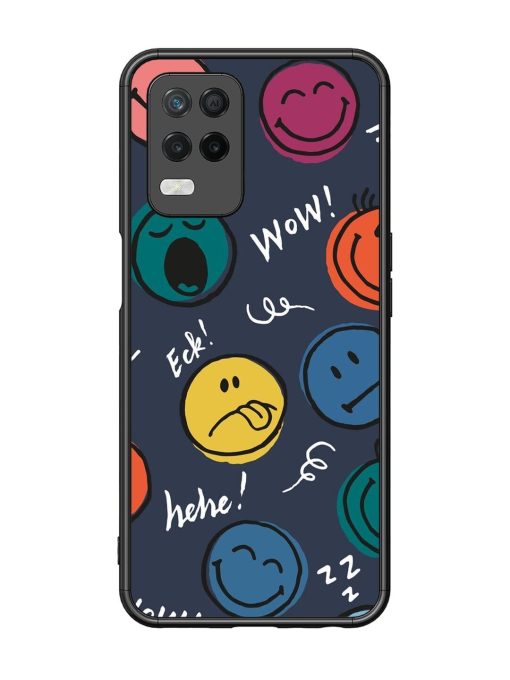 Emoticon Parade Glossy Soft Edge Case for Realme 8 (5G) Chachhi