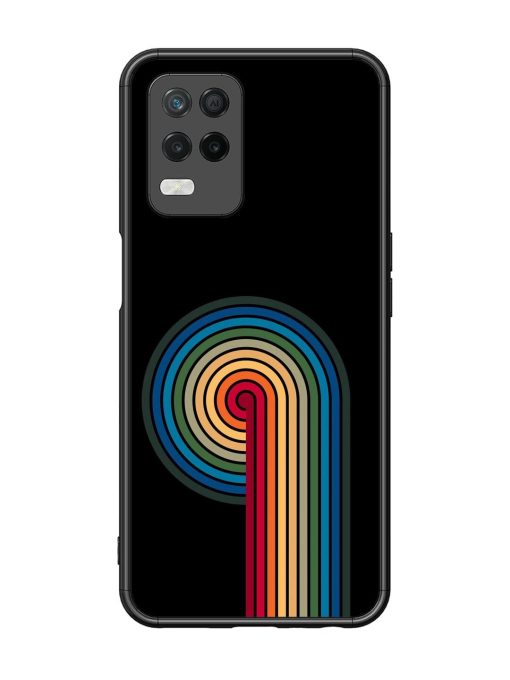 Rainbow Ripple Glossy Soft Edge Case for Realme 8 (5G) Chachhi