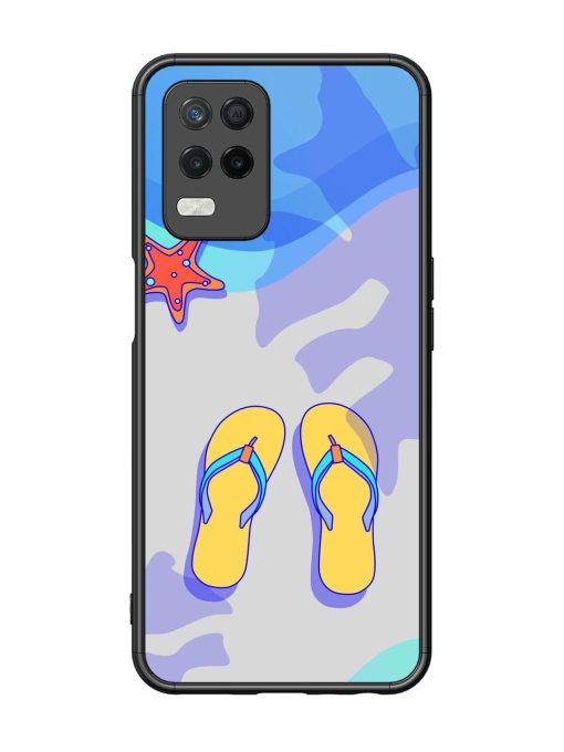 Sandy Toes And Salty Seas Glossy Soft Edge Case for Realme 8 (5G) Chachhi