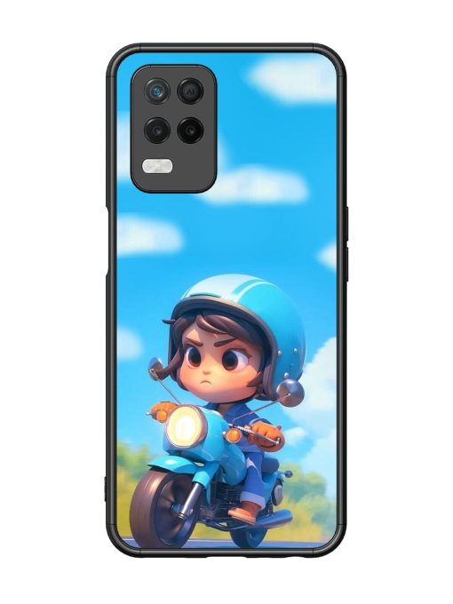 Little Rider Glossy Soft Edge Case for Realme 8 (5G) Chachhi