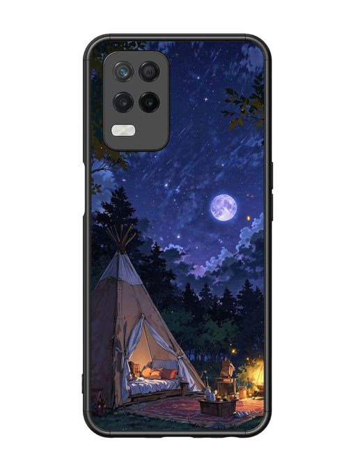 Moonlight Camping Glossy Soft Edge Case for Realme 8 (5G) Chachhi