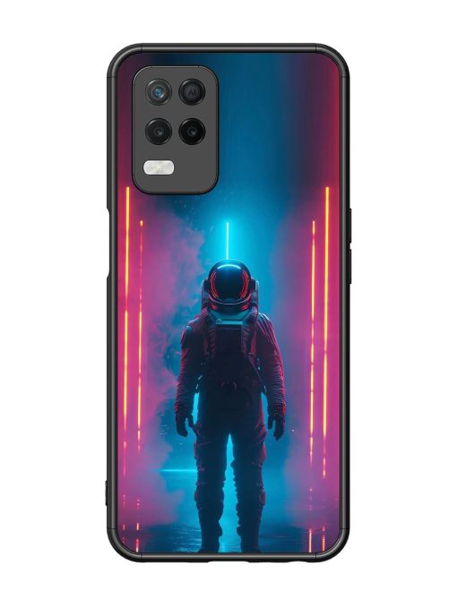 Neon Astronaut Glossy Soft Edge Case for Realme 8 (5G) Chachhi