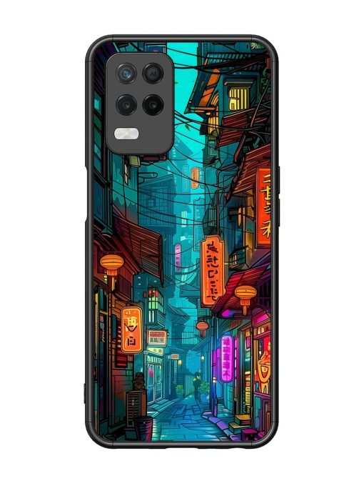 Neon Nightscape Glossy Soft Edge Case for Realme 8 (5G) Chachhi