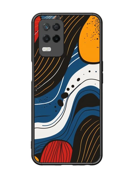 Abstract Expression Glossy Soft Edge Case for Realme 8 (5G) Chachhi