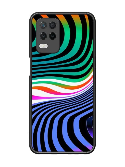 Psychedelic Waves Glossy Soft Edge Case for Realme 8 (5G) Chachhi