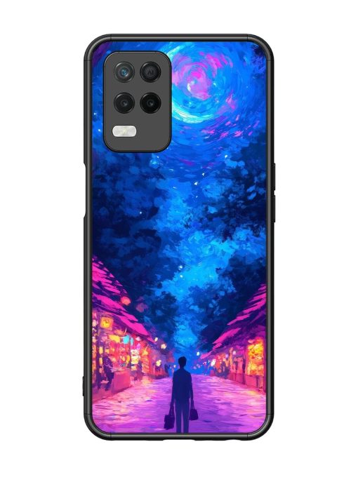 Neon Nightscape Glossy Soft Edge Case for Realme 8 (5G) Chachhi