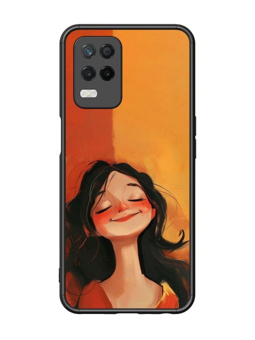 Neon Girl Glossy Soft Edge Case for Realme 8 (5G) Chachhi