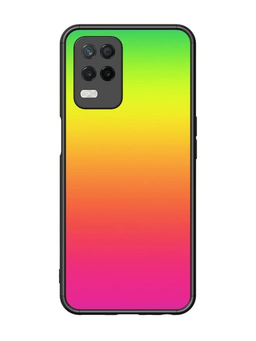 Rainbow Gradient Glossy Soft Edge Case for Realme 8 (5G) Chachhi