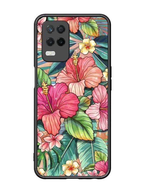 Tropical Tapestry Glossy Soft Edge Case for Realme 8 (5G)