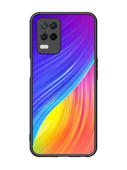 Neon Swirl Glossy Soft Edge Case for Realme 8 (5G) Chachhi