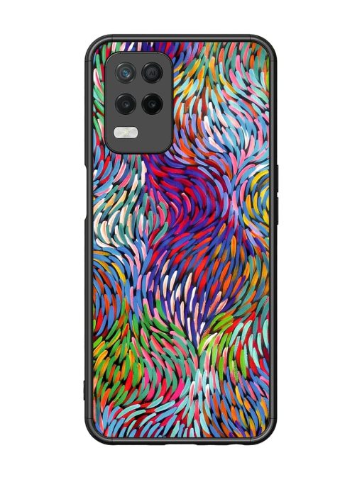 Vibrant Waves Glossy Soft Edge Case for Realme 8 (5G) Chachhi