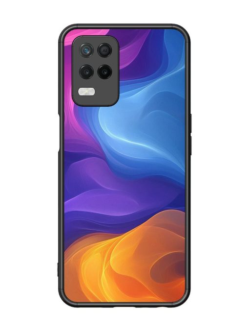 Cosmic Currents Glossy Soft Edge Case for Realme 8 (5G) Chachhi