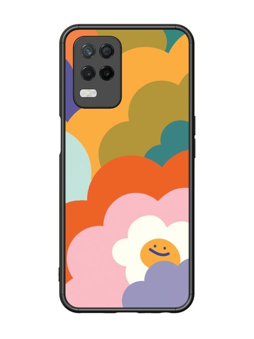 Happy Flower Power Glossy Soft Edge Case for Realme 8 (5G) Chachhi